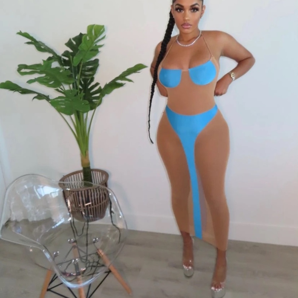 Blue Martini Dress For Sale